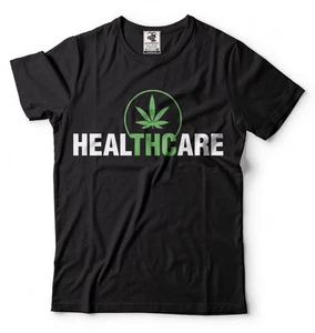 Salud Cannabis Marihuana Hierba Camiseta Fumador Camiseta Humor Camiseta - Imagen 1 de 9