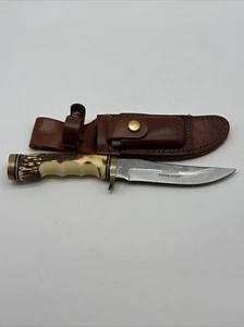 Schrade Super Sharp Uncle Henry 153UH Fixed 5" Blade Knife W/ sheath - Picture 1 of 9