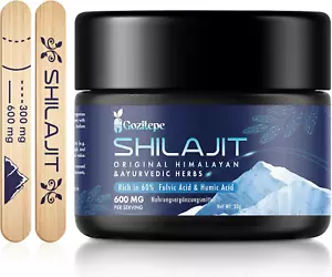 Shilajit Premium Himalaya Shilajit Harz - 600 Mg Mit Ayurvedischer Kräutermischu - Bild 1 von 12