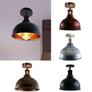 Accesorios de luces de techo estilo industrial retro vintage luces de montaje empotrado de metal - Imagen 1 de 21