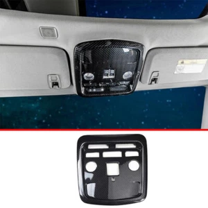 Carbon Fiber Style Front Reading Light Frame Cover For Cadillac XTS 2013-2019 - Picture 1 of 8