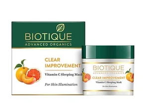Biotique Advanced Organics Clear Improvement Vitamin C Sleeping Mask, 50g, - Picture 1 of 4