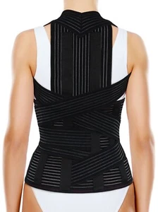 Full Back Support Brace with Removable Dorso-lumbar Pad - Back Pain Relief - Picture 1 of 9