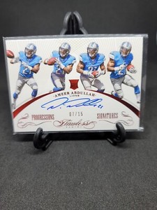 2016 Panini Flawless Progressions Signatures Ameer Abdullah Ruby Auto /15 Lions