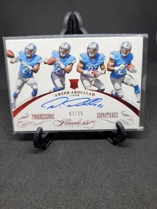 2016 Panini Flawless Progressions Signatures Ameer Abdullah Ruby Auto /15 Lions - Picture 1 of 3