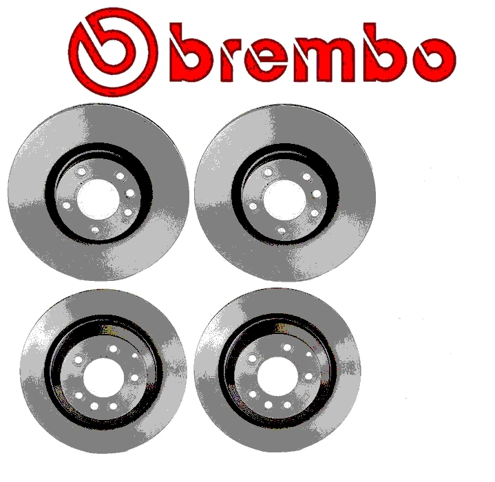 Juego de rotores de freno traseros y pastillas de cerámica NAO para Porsche Cayenne Foto 1 de 4