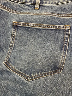 Pantalones de mezclilla Lands End para mujer talla 22W tiro alto pierna recta azul algodón elástico Foto 1 de 4