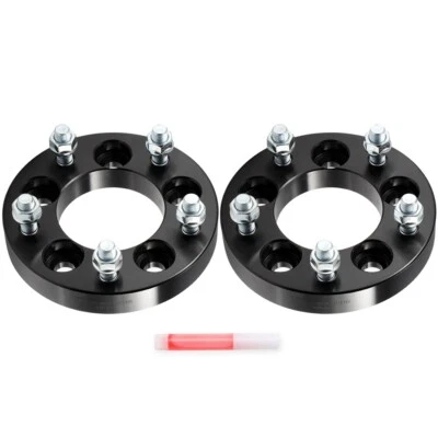 2Pcs 25 mm 5x4.5 to 5x5 Wheel Adapters 1/2"x20 For Ford Crown Victoria 1992-2011 - Image 1 of 4