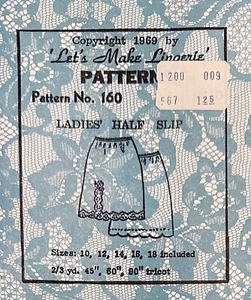 Vintage 1969 Let's Make Dessous 160 Schnittmuster ungeschnitten Damen halber Slip Gr. 10-18 - Bild 1 von 4