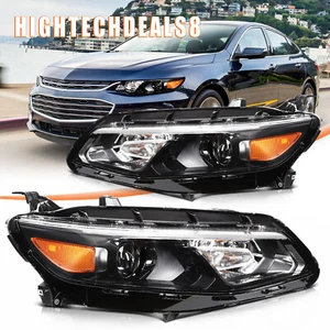 Conjunto de faros para Chevy Malibu 2016 2017 2018 carcasa negra izquierda+derecha - Imagen 1 de 15