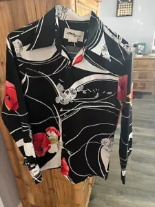 Vtg 70s TORI RICHARD TOUCH of CLASS HAWAIIAN DISCO SHIRT, LONG SLV, Sz M - Picture 1 of 4