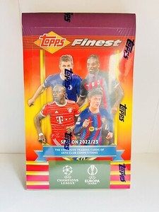 2022-23 Topps Finest Flashbacks Soccer UEFA Club Competitions Comp Hobby Box