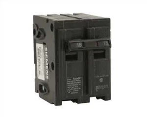 Siemens Q215 Circuit Breaker, 15 A, 2 -Pole, 120/240 V, Plug Mounting - Picture 1 of 6