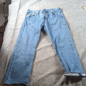 Levi's 501 Big E Herren Jeans 38 x 29 Blau Denim Straight Medium Wash Premium - Bild 1 von 7