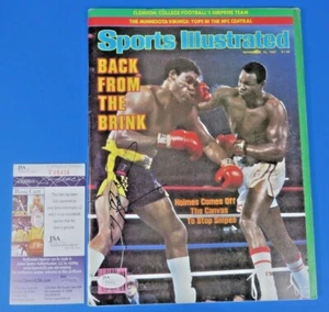 LARRY HOLMES SIGNED Sports Illustrated Nov 16, 1981 ~ JSA T05436 - Picture 1 of 1