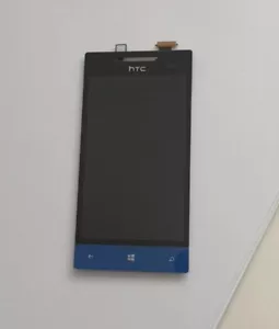 HTC Windows Phone 8S LCD Display Touchscreen Komplett Glas blue - Bild 1 von 2