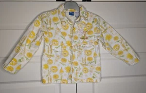 Disney Girls Size 6 Tinker Bell Jacket White with Yellow and Green Button Up - Picture 1 of 10