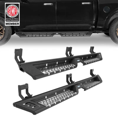 钢制跑步板侧踏板适用于 2009 - 2024 道奇 Ram 1500 经典乘员驾驶室 — 第 1/4 张图片