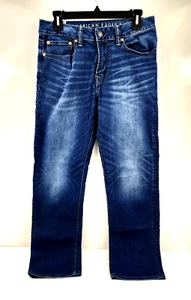 Jeans da uomo American Eagle taglia 31/32 vestibilità rilassata gamba dritta usati - Foto 1 di 7