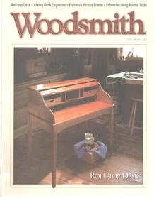 Woodsmith Magazine February 1996 Roll Top Desk Cherry Desk Organizer - Picture 1 of 1
