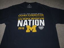 Michigan Wolverines 2016 Orange Bowl Wolverine Nation Men's T-Shirt Large