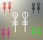 Two 3" 21 Pilots Top Clique Band New Vinyl Decal Sticker Any Non Porous Surface