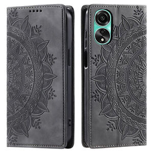 Totem Magnetic Wallet Leather Phone Case For OnePlus 11R 9 10 Nord N200 N30