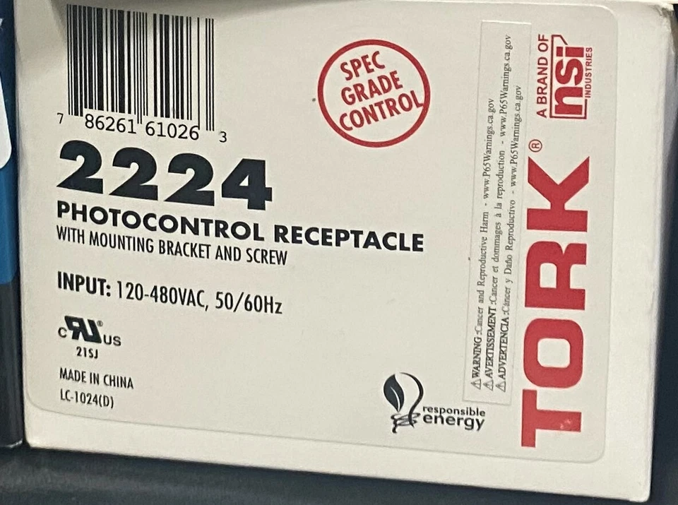 RECEPTÁCULO FOTOCONTROL TORK 2224 Foto 1 de 1