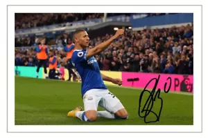 RICHARLISON Firmata Autografo FOTO Firma Stampa Regalo EVERTON Calcio - Foto 1 di 1