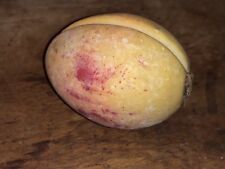 Early Antique Italian Alabaster Stone Fruit Alabaster Yellow Orange Red Apricot