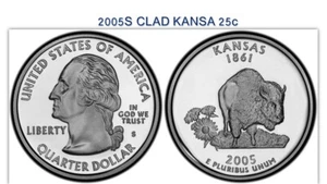 United States 2005 S Clad Kansas 25 Cents NGC PF 69 Ultra Cameo - Picture 1 of 1