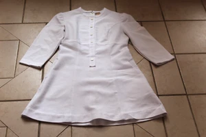 Vintage BARCO White Zip Back Nurse Uniform *defective zipper - Picture 1 of 3