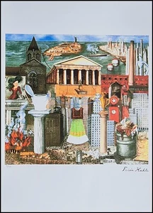 Frida Kahlo My Robe Hangs Ici 70 X 50 CM Lithographie Limitée #70/250 - Bild 1 von 9