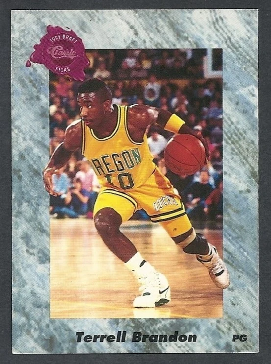 1991 CLASSIC FOUR SPORT #154 - TERRELL BRANDON OREGON DUCKS - Image 1 of 2