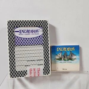 Excalibur Las Vegas Aristocrat Card Deck Played Cards And Match Book (Unstruck) - Picture 1 of 11