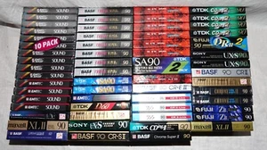 Auswahl - Musik Audio Tape Kassetten Ovp. Neu TDK Maxell BASF Sony Fuji - Bild 1 von 40
