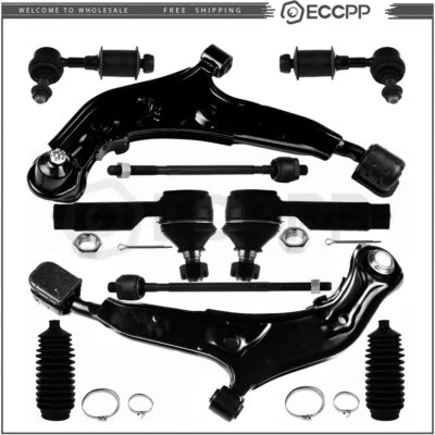 Front Lower Control Arm Tie Rod End Sway Bar Rack Bellow For 95-99 Nissan Maxima - Image 1 of 4