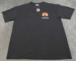 Monero Prima Fit T Shirt Men's XL Gray Crew Neck Short Sleeve Graphic Logo - Picture 1 of 10