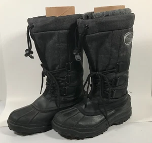 Stivali da neve invernali isolati Maple Leaf Canada neri da uomo US 7G UK 6,5 EU 40 - Foto 1 di 22