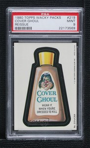 1980 Topps Wacky Packages Series 4 Cover Ghoul #219 PSA 9 MINT 01n4