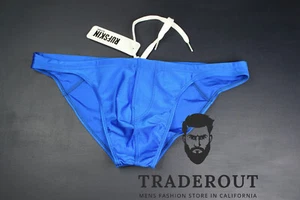Rufskin Men Royal blue Fabio shiny swim brief bikini swimwear size M L - Picture 1 of 9