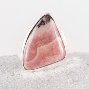 Wunderschöner, Silber Ring, Rhodochrosit, Rosa, Siegelring, Größe: 55 - Bild 1 von 8
