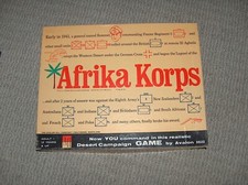 Afrika Korps, Desert Campaign Game Vintage Avalon Hill Third Edition