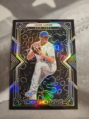 2022 Chronicles Obsidian #37 Jacob Degrom- Mets -Rangers  - Image 1 of 2