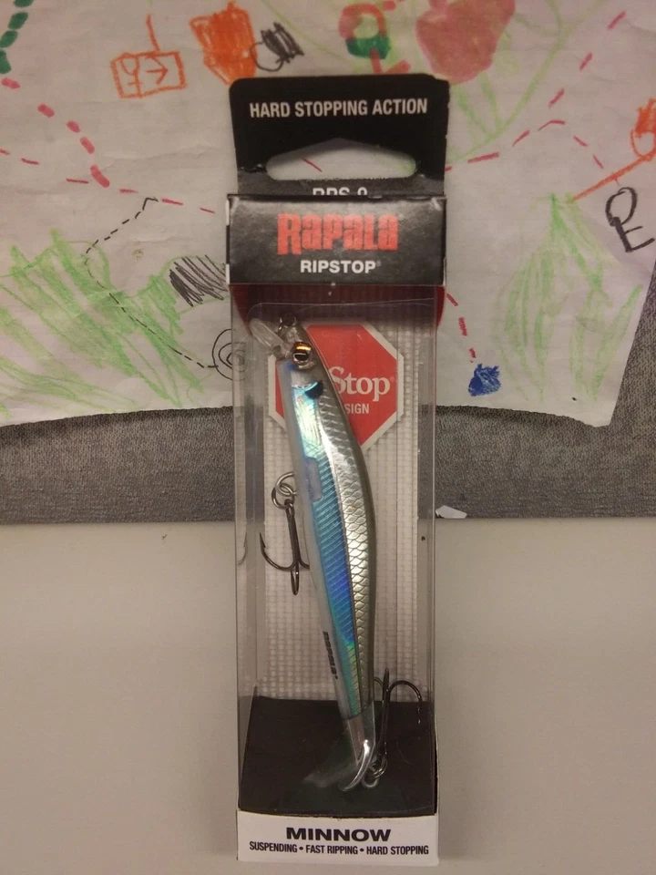 Rapala Ripstop Minnow #9 Suspending Jerkbait Rps09 CBN Carbon
