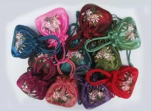 Mode schöne chinesische handgefertigte Stickerei Seidentasche Armband Damen S# - Bild 1 von 30