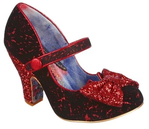 Zapatos de tacón medio para mujer Irregular Choice FANCY THAT RED MULTI - Imagen 1 de 1