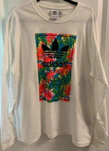 Adidas Long Sleeve T-Shirt W/Colorful Graphic Size XL - Picture 1 of 8