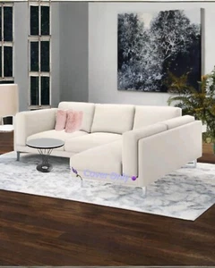Ikea Nockeby Cover, 3-Seat Sofa with Chaise RIGHT, Tallmyra Lt Beige 603.198.30 - Picture 1 of 3