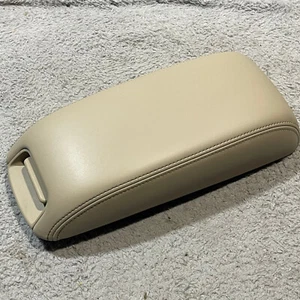 2011-2020 Dodge Journey Center Console Lid OEM Beige Leather Arm Rest - Picture 1 of 14